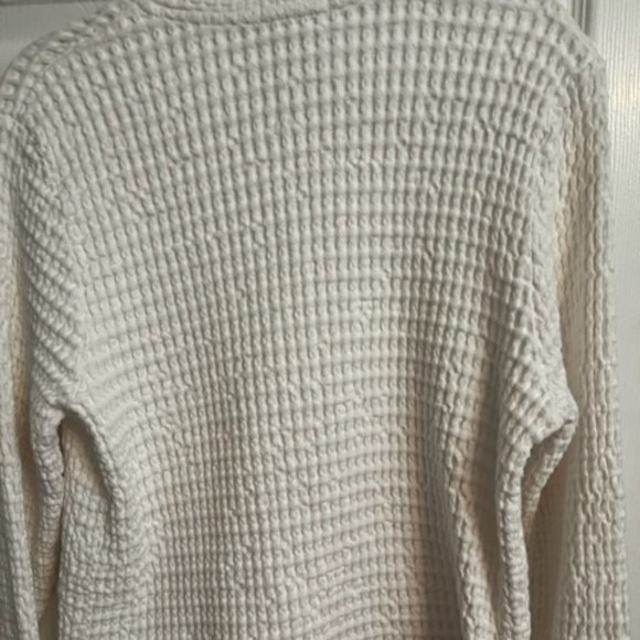 Mod-o-doc  White/Cream Long Sleeve Front Button Patch Pocket Jacket - Large - Picture 5 of 5